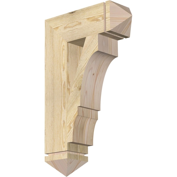 Ekena Millwork Balboa Arts & Crafts Rough Sawn Bracket, Douglas Fir, 6"W x 20"D x 32"H BKT06X20X32BOA03RDF - main